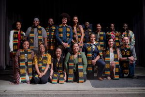 毕业生在密歇根州立大学丹佛分校的2022年黑人，非洲人 & 非裔美国人庆典